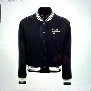 Golden Goose Dirce Wool Blend Bomber Jacket with Hanger Like New